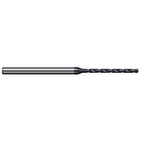 Harvey Tool 1.250 mm Drill dia. x 17mm Carbide HP Drill for Hardened Steels, 2 Flutes, AlTiN Nano Coated EFG0492-C6